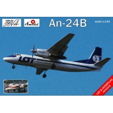 Amodel 1/144 Советский пассажирский самолёт Ан-24Б. № 1464-02