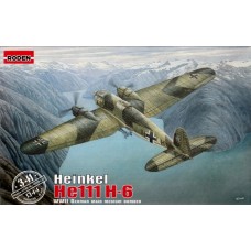 Roden 1/144 Немецкий средний бомбардировщик Heinkel He-111 H-6. № 341