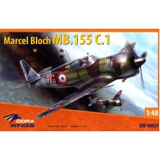 Dora Wings 1/48 Французский истребитель Bloch MB.155 С1. № 48021