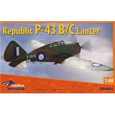 Dora Wings 1/48 Истребитель Republic P-43 B/C Lancer, Королевские ВВС Австралии, ВВС США. № 48034