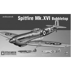 Eduard 1/48 Британский истребитель Supermarine Spitfire Mk. XVI Bubbletop w/ late wings (Overtrees). № 8295X
