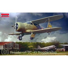 Roden 1/48 Американский военно-транспортный самолет Beechcraft UC-43 Staggerwing Beechcraft 17 (UC-43, GB-2, Traveler Mk.I). № 442