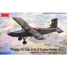 Roden 1/48 Американский (швейцарский) самолёт Pilatus PC-6-B2/H-2 Turbo Porter (Fairchild UV-20A Chricahua). № 443