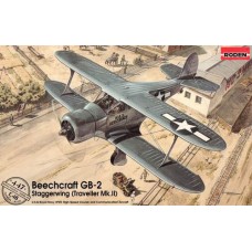 Roden 1/48 Американский военно-транспортный самолет Beechcraft GB-2 "Staggerwing" (Traveller Mk.II). № 447