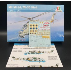 Italeri 1:72 Советский ударный вертолет Ми-24П. № 1432FOX