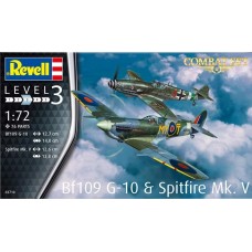 Revell 1/72 Истребители Supermarine Spitfire Mk.V, Messerschmitt Bf.109G-10. № 03710
