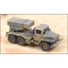 GHQ Models 1/285 Советская боевая машина реактивной артиллерии БМ-21 "Град". № W48a