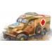 ACE 1:72 Американский автомобиль медицинской помощи Dodge WC-9/18/27 1/2 ton 4x4. № 72596 ACE 1:72 Американский автомобиль медицинской помощи Dodge WC-9/18/27 1/2 ton 4x4. № 72596