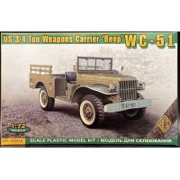 ACE 1/72 Американский автомобиль повышенной проходимости Dodge WC-51 3/4. № 72612