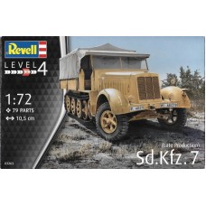 Revell 1/72 Немецкий полугусеничный тягач Sd.Kfz. 7 (поздний вариант). № 03263