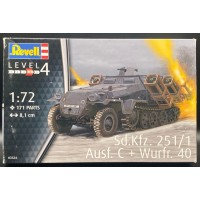 Revell 1/72 Немецкая реактивная установка Sd. Kfz. 251/1 Wurfrahmen 40 "Stuka zu Fuss". № 03324