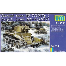 UMmt 1/72 Советский лёгкий колесно-гусенечный танк БТ-7 (1937 года). № 311