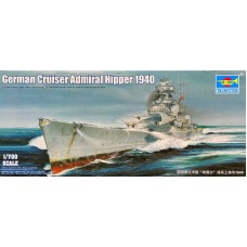 Trumpeter 1/700 Немецкий тяжелый крейсер «Admiral Hipper» 1940 год. № 05775