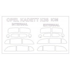 KV Models 1/35 Маска-трафарет для автомобиля Opel Cadet K.38 (ICM). № 35015
