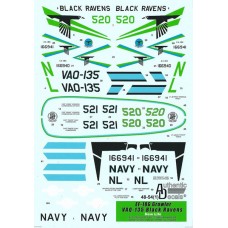 Authentic Decals 1/48 Декаль EA-18G Growler VAQ-135 “Black Ravens” US NAVY. № AD48-54