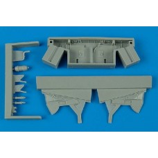 Aires 1/72 Конверсионный набор: Hawker Hurricane Mk. I/II wheel bays (for Hasegawa). № 7210
