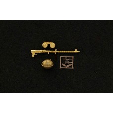 Mini World 1/72 Немецкий пулемёт MG-15 с резиновым гильзоприёмником. № A7221a