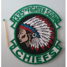Нашивка USAF 335th Fighter Squadron Chiefs Patch. № S013