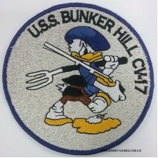 Нашивка US Navy U.S.S. Bunker Hill CV-17 Patch. № S035