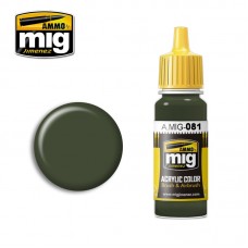 Ammo by Mig Jimenez: Акриловая краска US Olive Drab Vietnam Era (Американский оливковый времен Вьетнамской войны). AMIG0081
